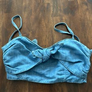 Jean Crop Top